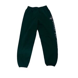 Vintage Harley Davidson Spellout Jogger Sweatpants Green Adult Size Medium Euc